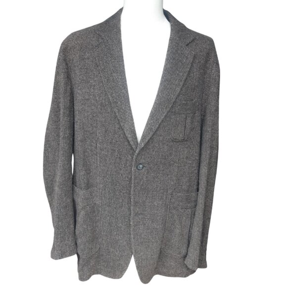 1970s Bugatti SZ44R Vintage Unstructured Men's 2 Button Casual Jacket Sport Coat - Picture 1 of 16